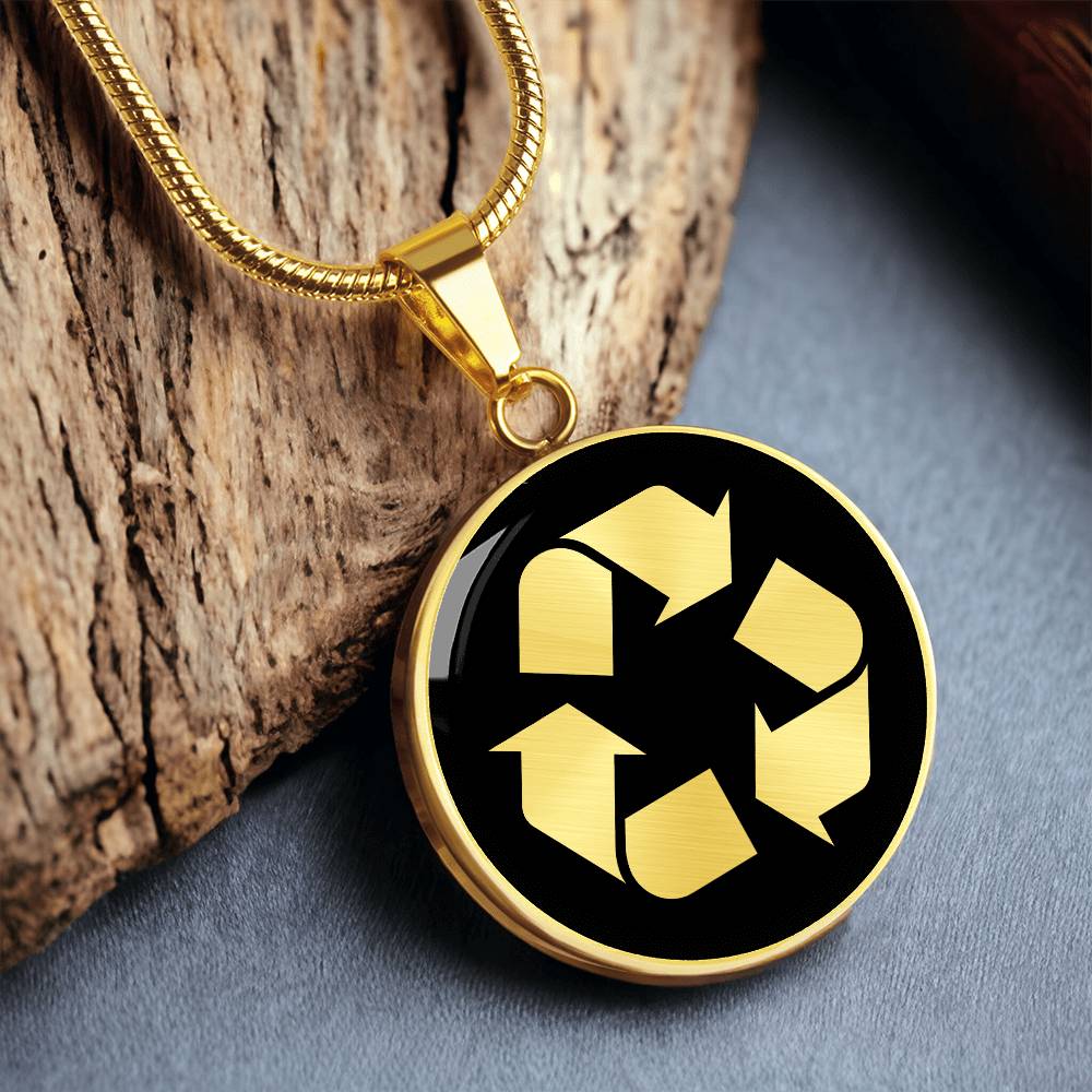Recycle Symbol Necklace