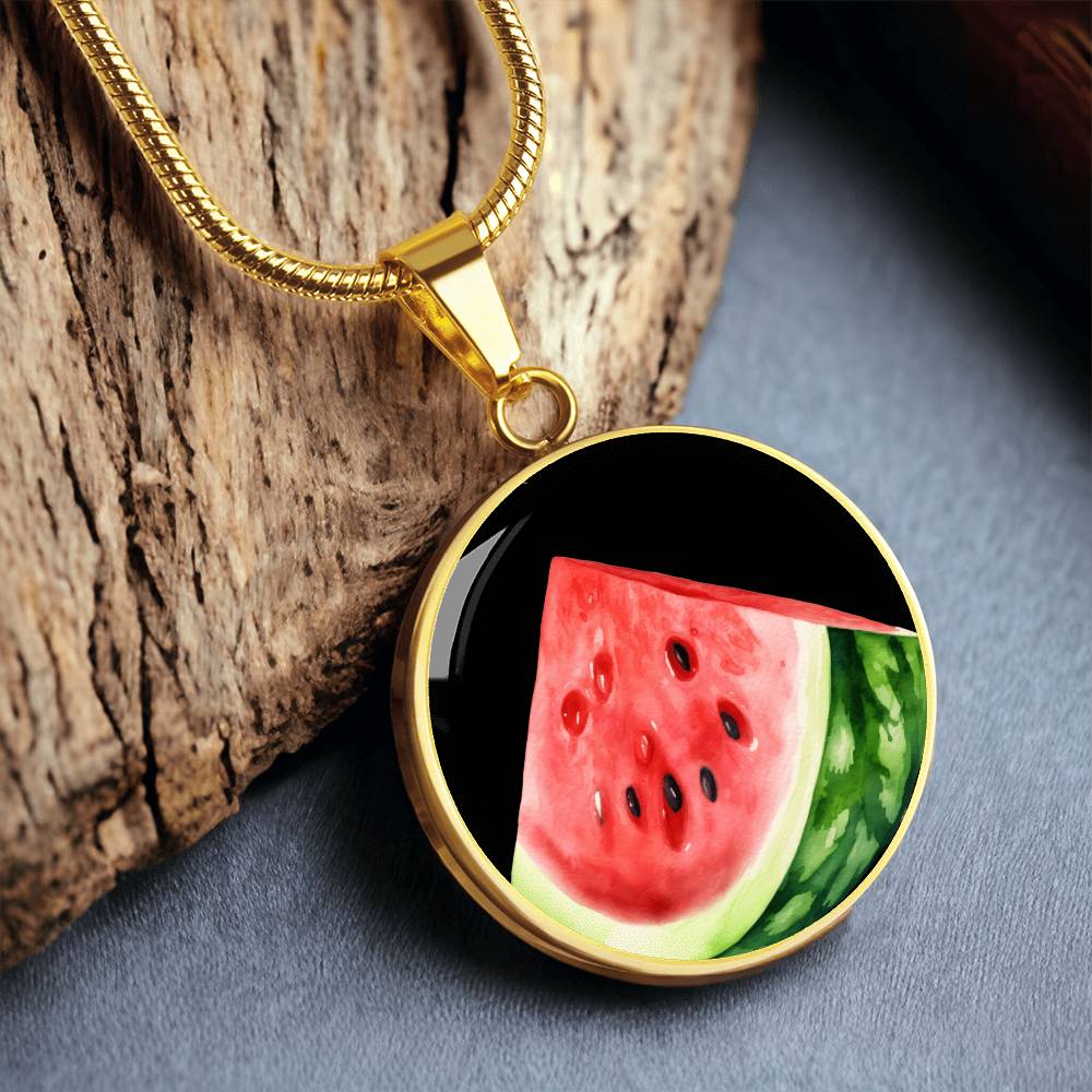 Watermelon Slice Necklace