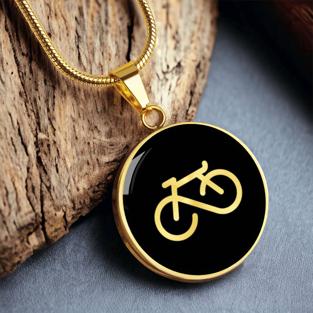 Infinity Bicycle Necklace