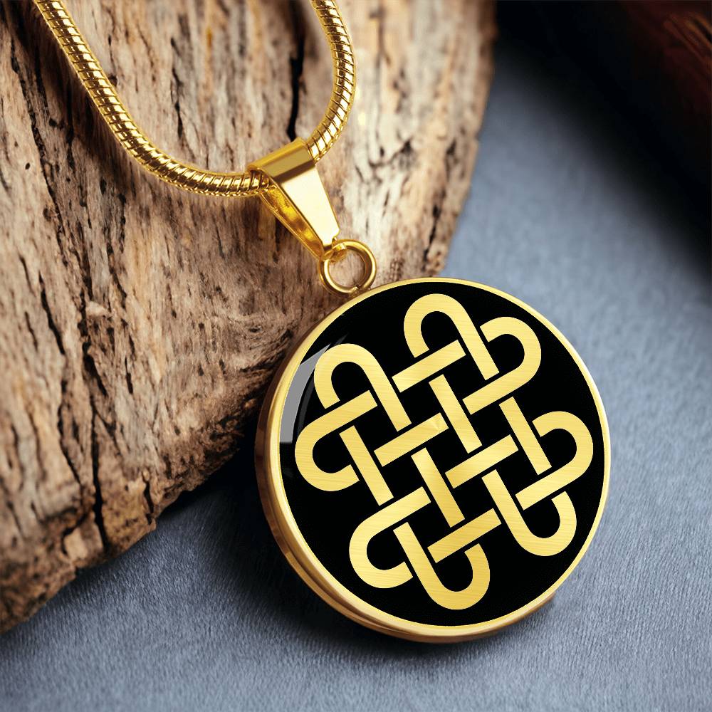 Quadruple Solomon's knot Necklace