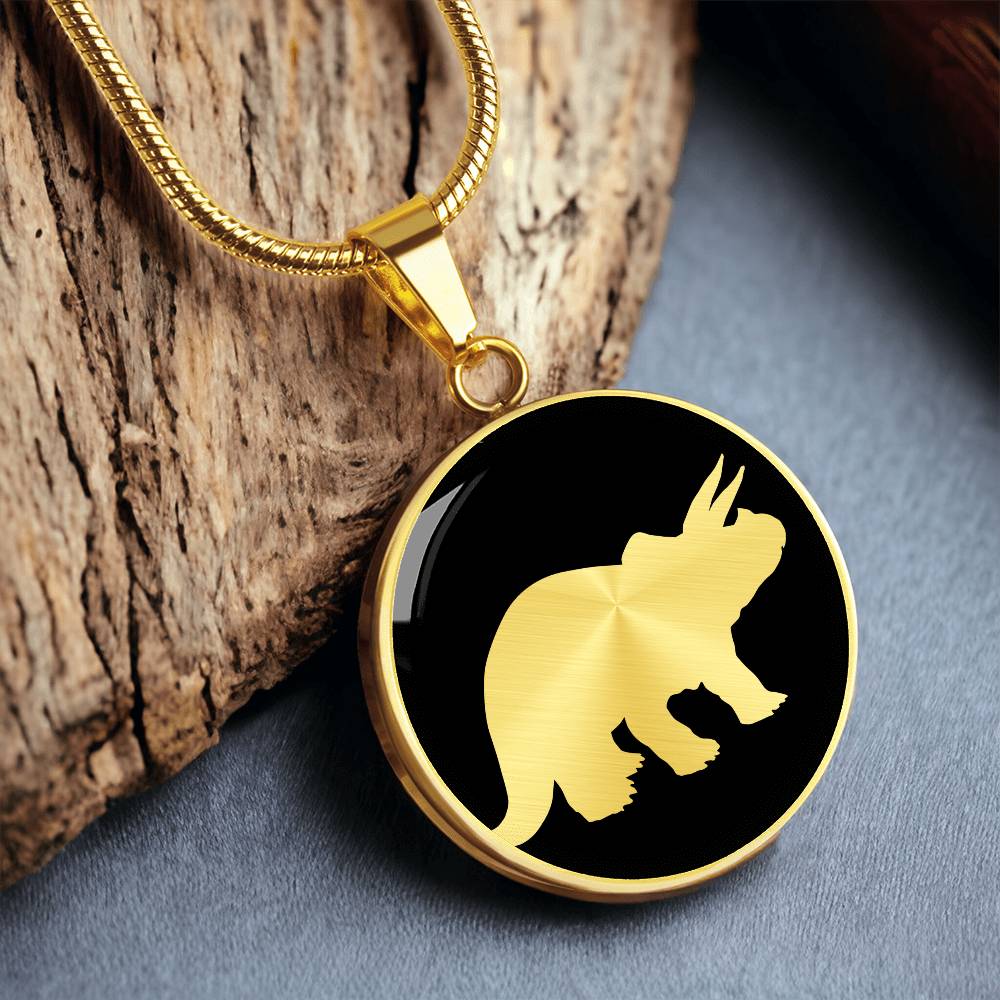 Triceratops Necklace