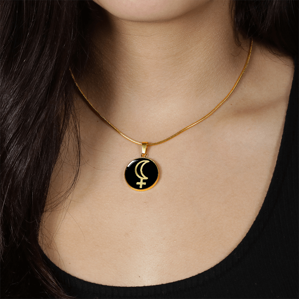 Black Moon Lilith Necklace