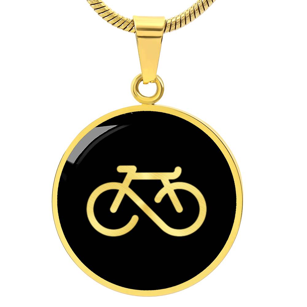 Infinity Bicycle Necklace