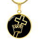 Cross and Crown Necklace
