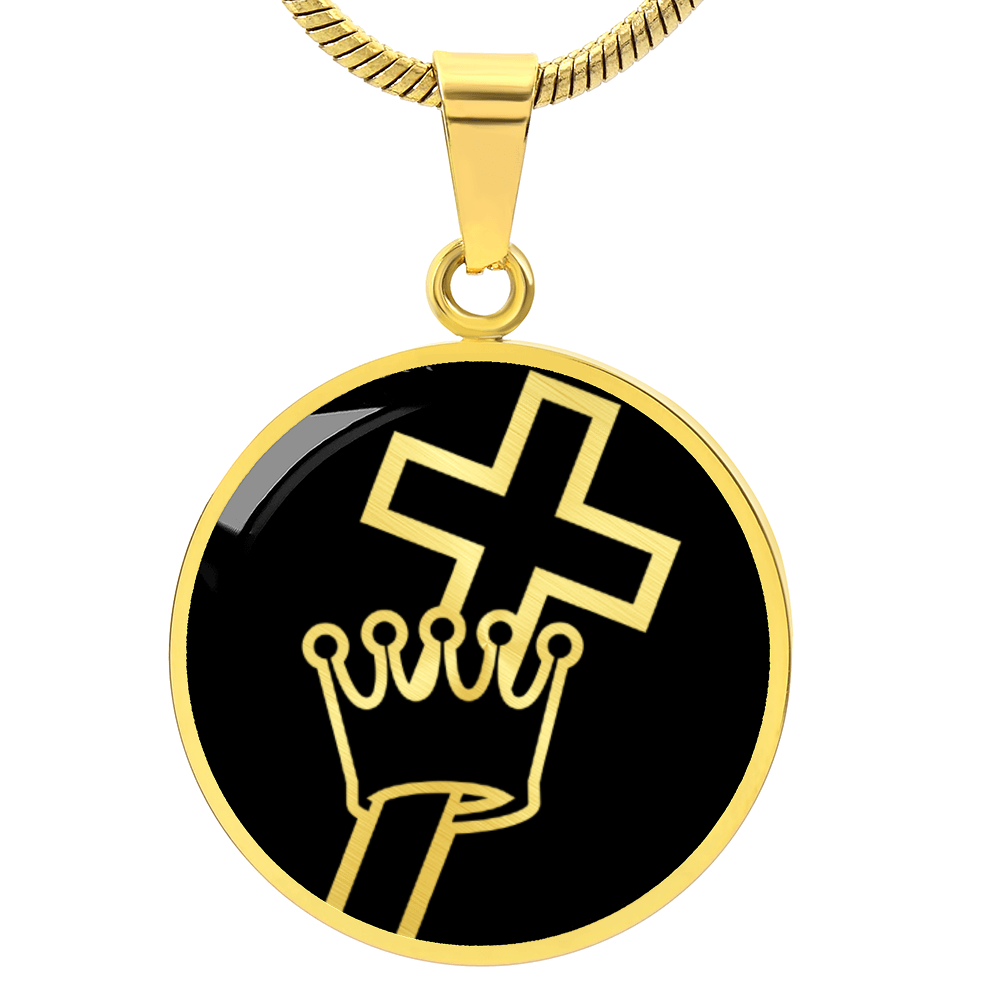 Cross and Crown Necklace