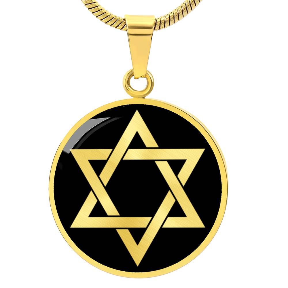 Two Tone Star of David Necklace