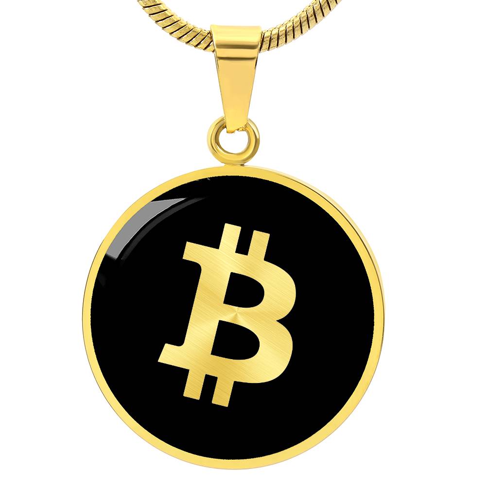 Bitcoin logo Necklace