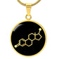 Estrogen Molecule Necklace