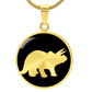Triceratops Necklace