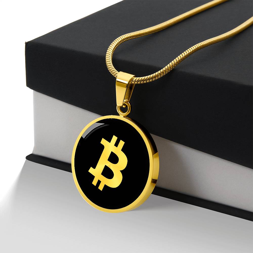 Bitcoin logo Necklace