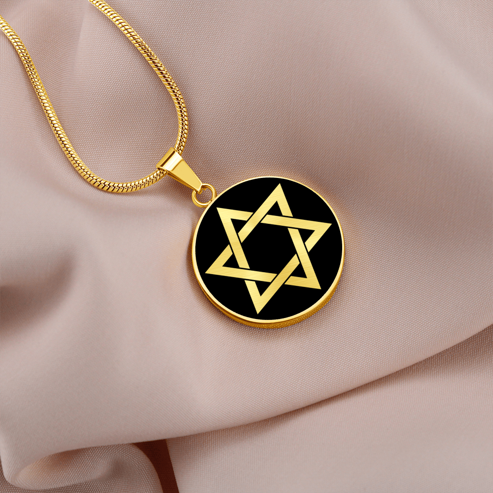 Two Tone Star of David Necklace