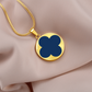 Royal Blue Clover Necklace