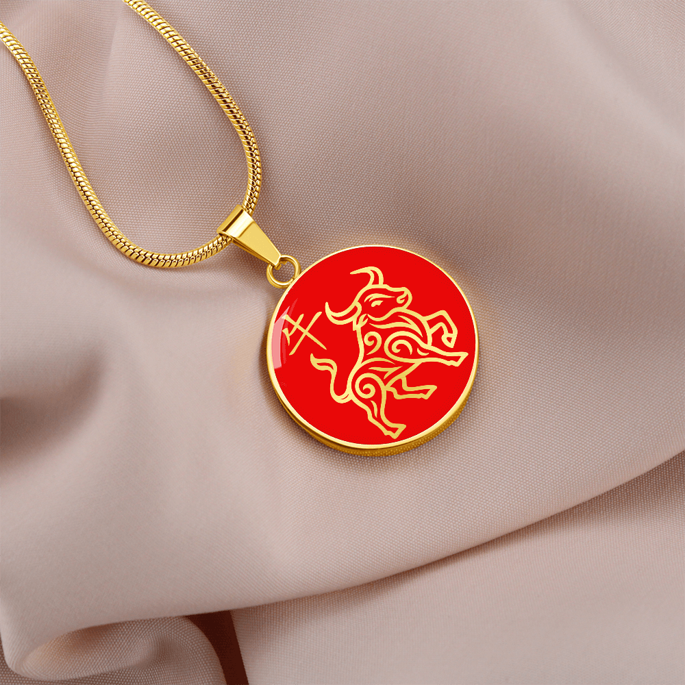 Year of the Fire Ox Necklace