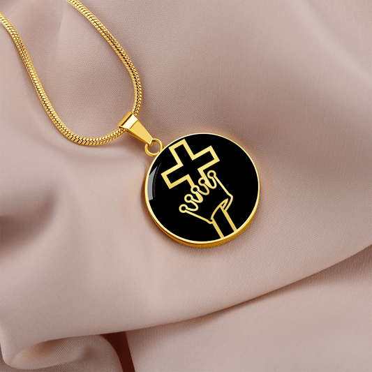 Cross and Crown Necklace