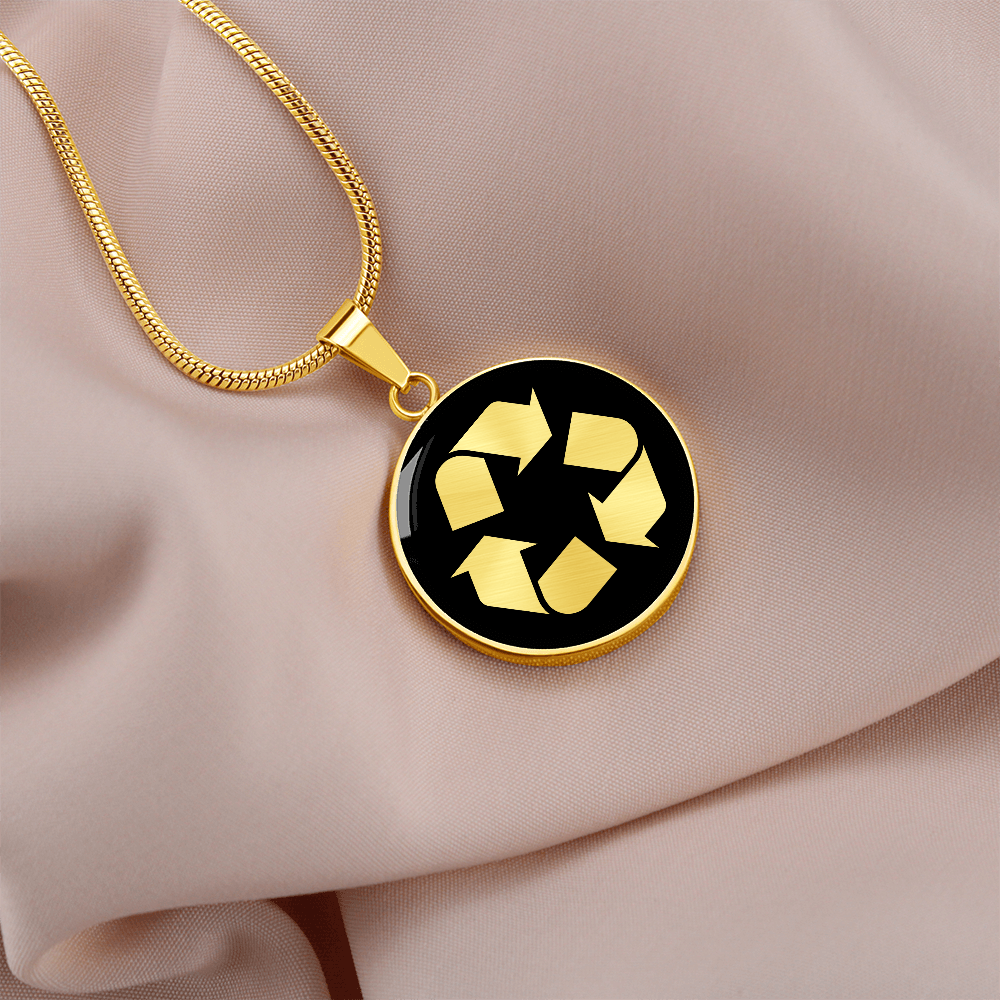 Recycle Symbol Necklace