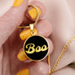 Boo Halloween Necklace