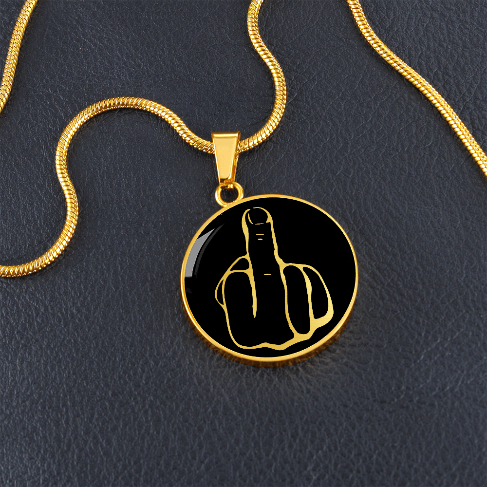 Middle Finger Necklace