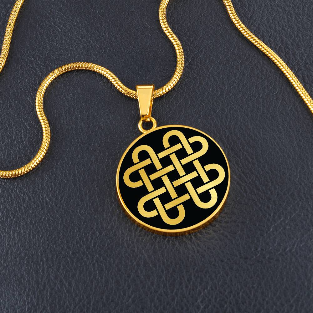 Quadruple Solomon's knot Necklace