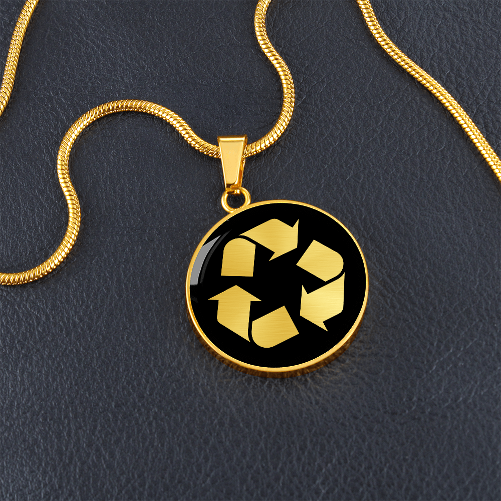 Recycle Symbol Necklace