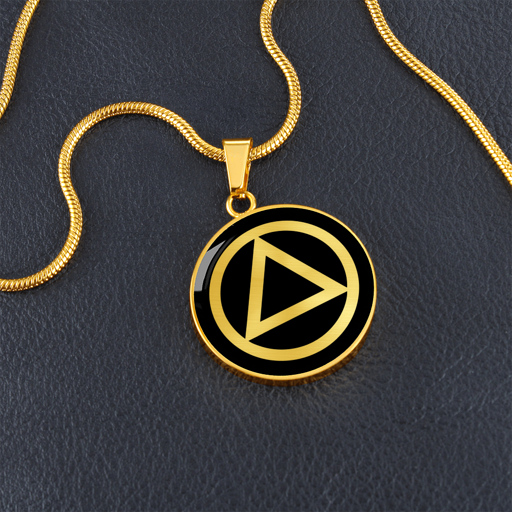 Recovery Symbol Necklace