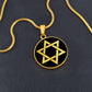 Two Tone Star of David Necklace