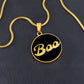 Boo Halloween Necklace
