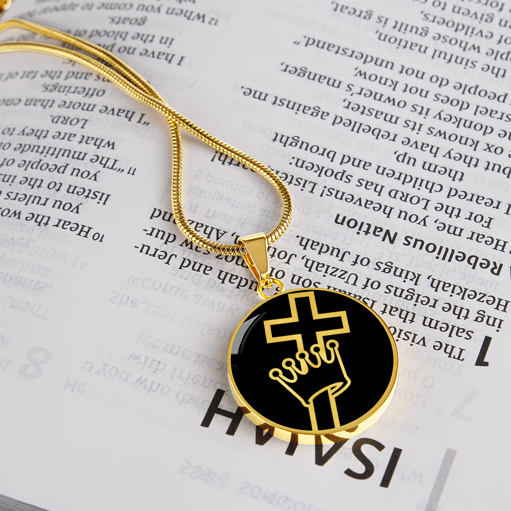 Cross and Crown Necklace