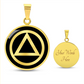 Recovery Symbol Necklace