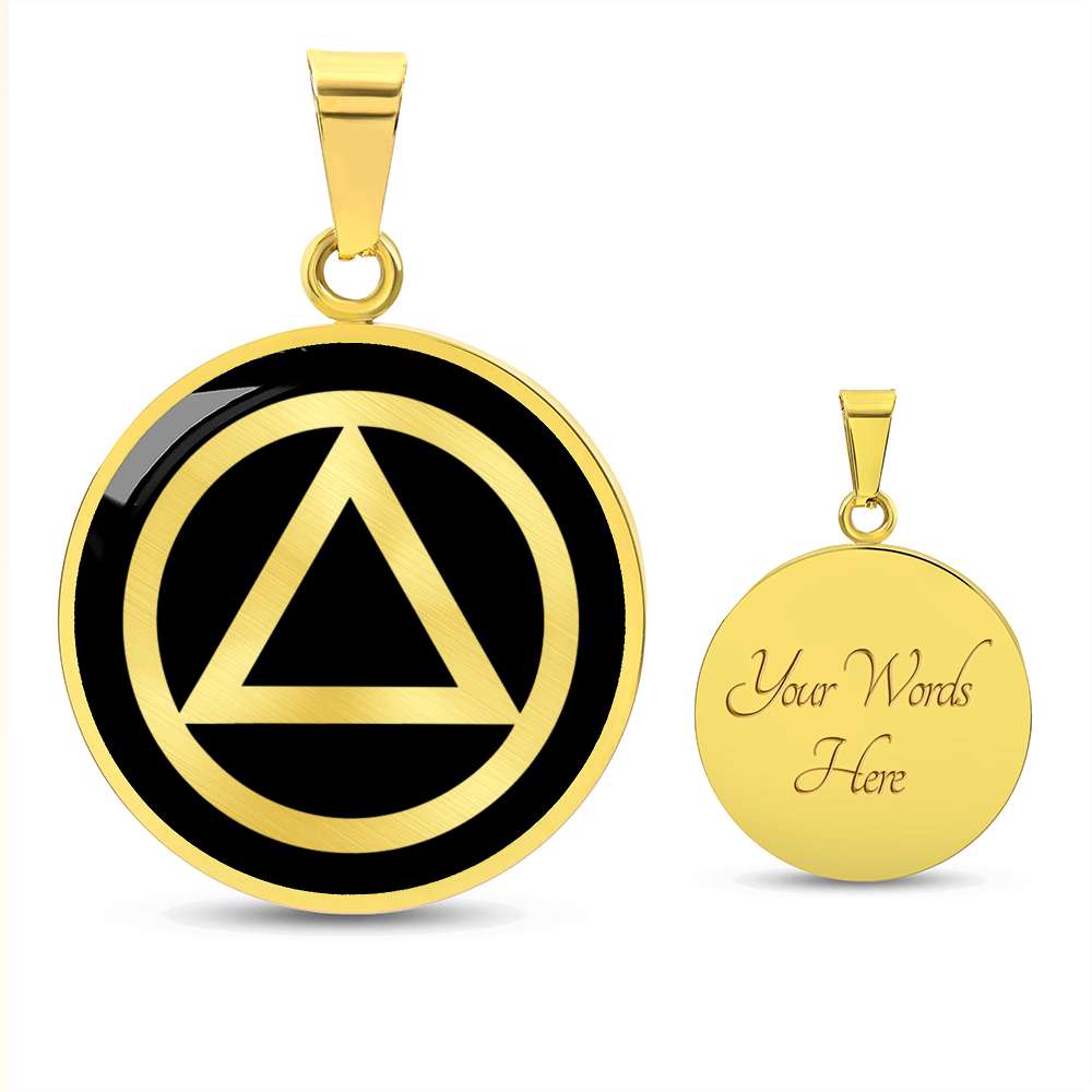 Recovery Symbol Necklace