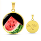 Watermelon Slice Necklace