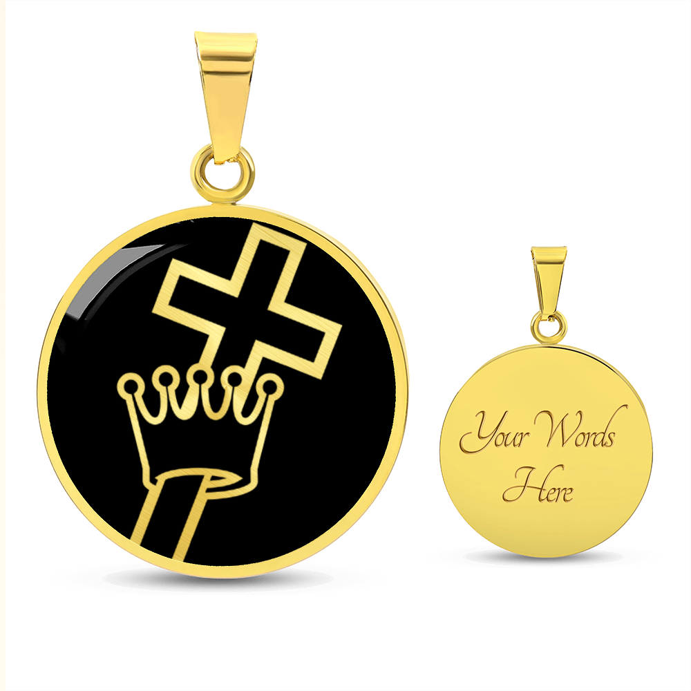 Cross and Crown Necklace