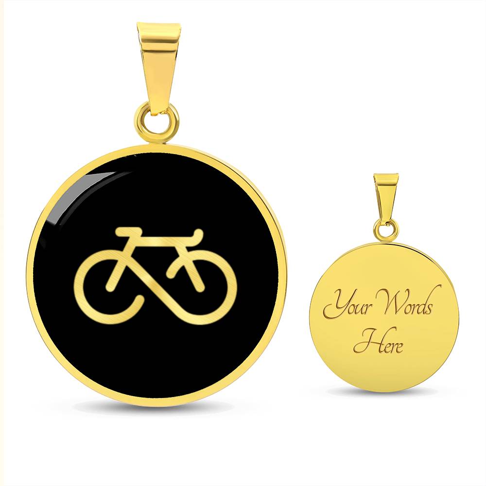 Infinity Bicycle Necklace