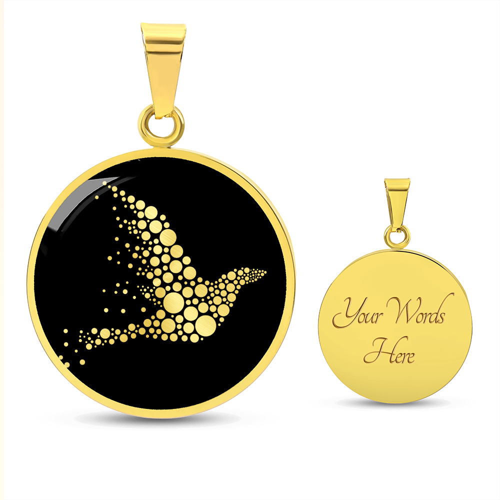 Dot Day Bird Necklace