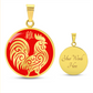 Year of the Fire Rooster Necklace