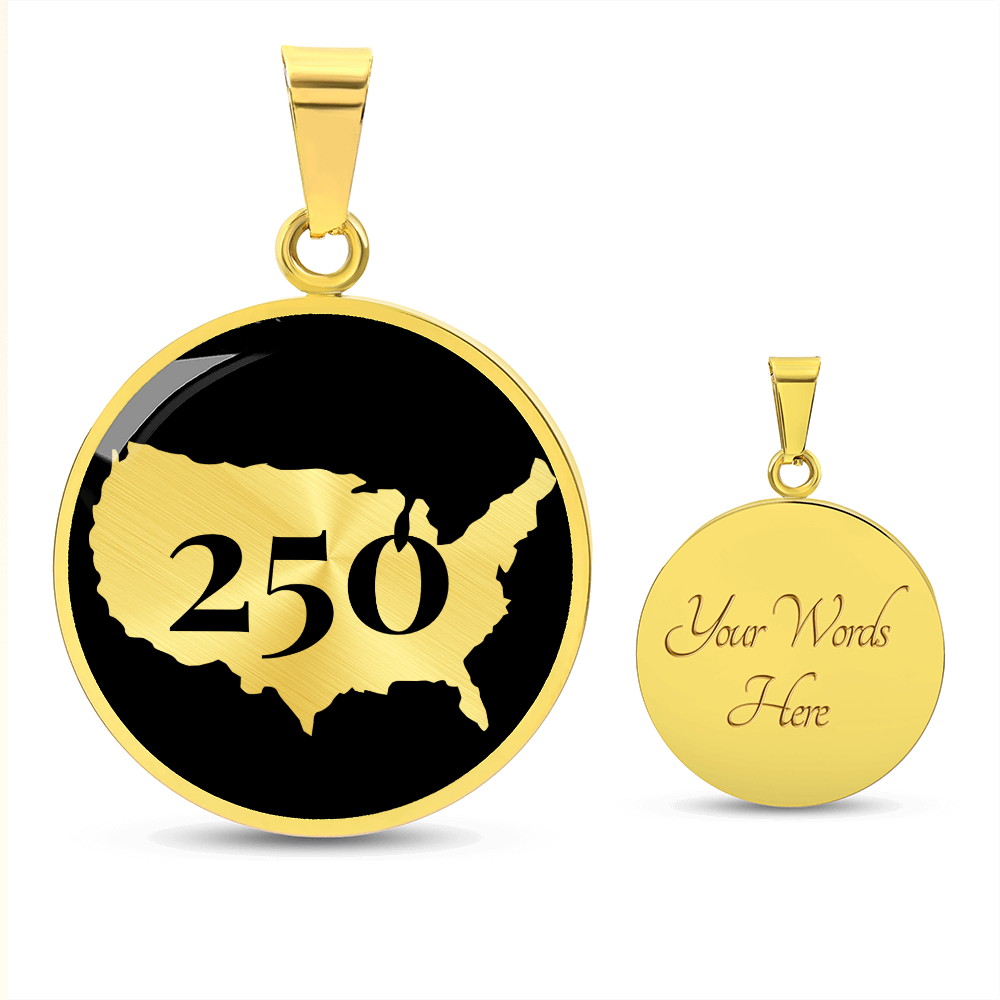 250 years USA Necklace