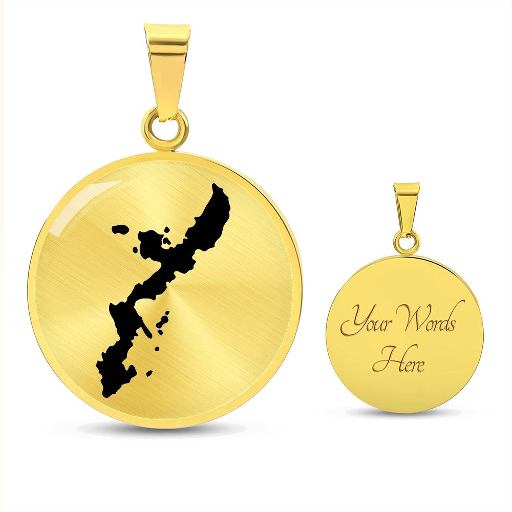 Okinawa Map Necklace