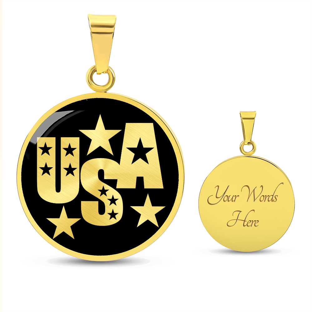 4th of July USA Necklace