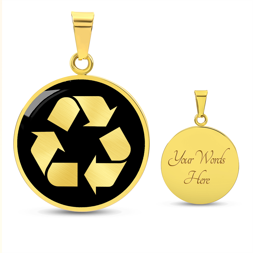Recycle Symbol Necklace