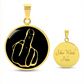 Middle Finger Necklace