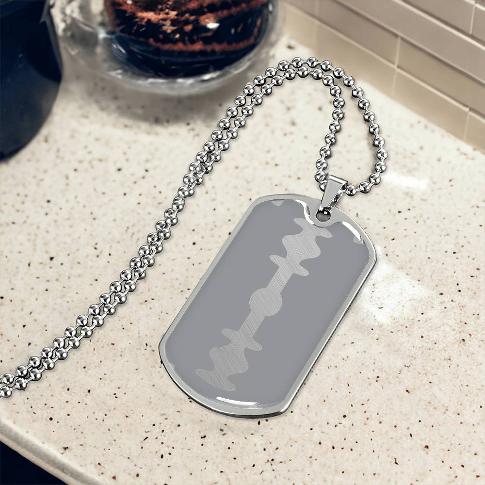 Razor Tag Necklace