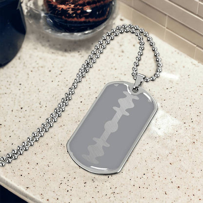 Razor Tag Necklace