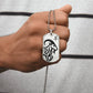 Year of the Metal Goat Dog Tag Necklace