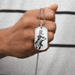 Year of the Metal Rat Dog Tag Necklace