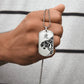 Year of the Metal Tiger Dog Tag Necklace