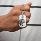 Year of the Metal Pig Dog Tag Necklace