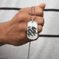 Year of the Metal Dragon Dog Tag Necklace