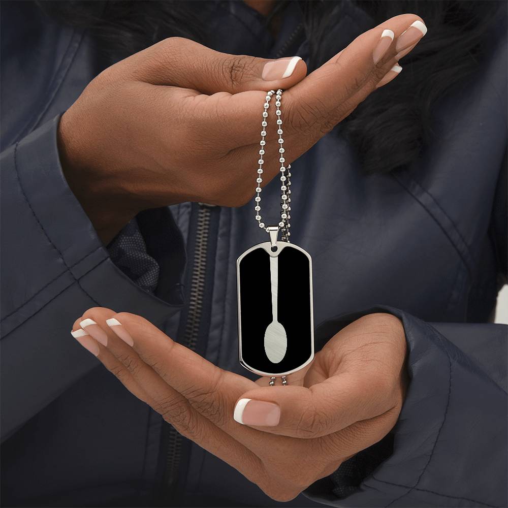 Spoon Dog Tag Necklace