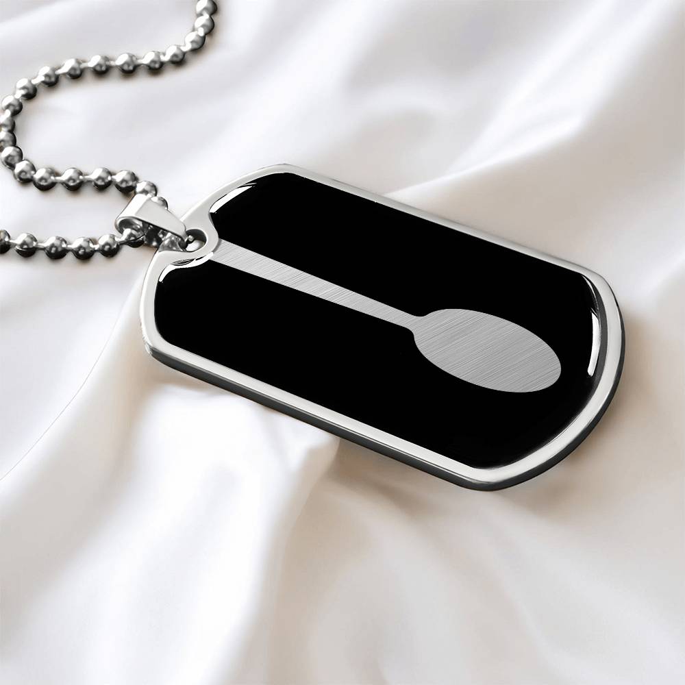 Spoon Dog Tag Necklace