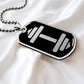 Dumbbell Dog Tag Necklace