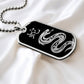 Year of the Water Snake Dog Tag Necklace